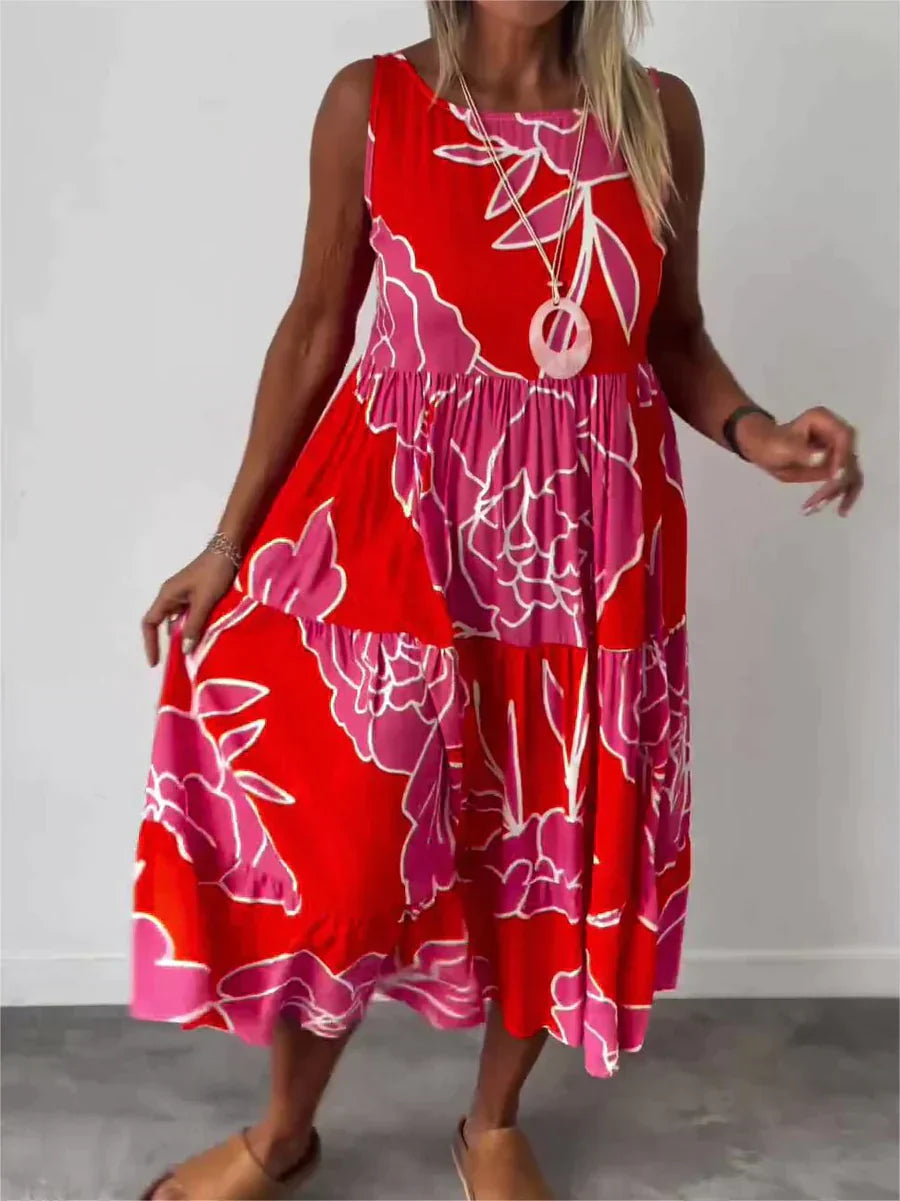 Franziska | Sleeveless printed dress