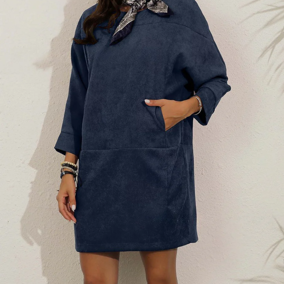 Winter dress for women, loose and warm fit | Midi