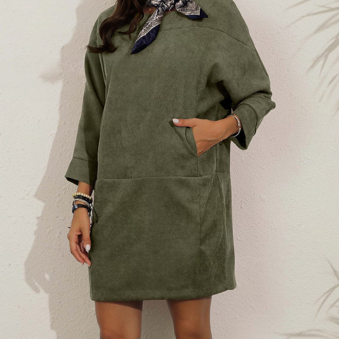 Winter dress for women, loose and warm fit | Midi