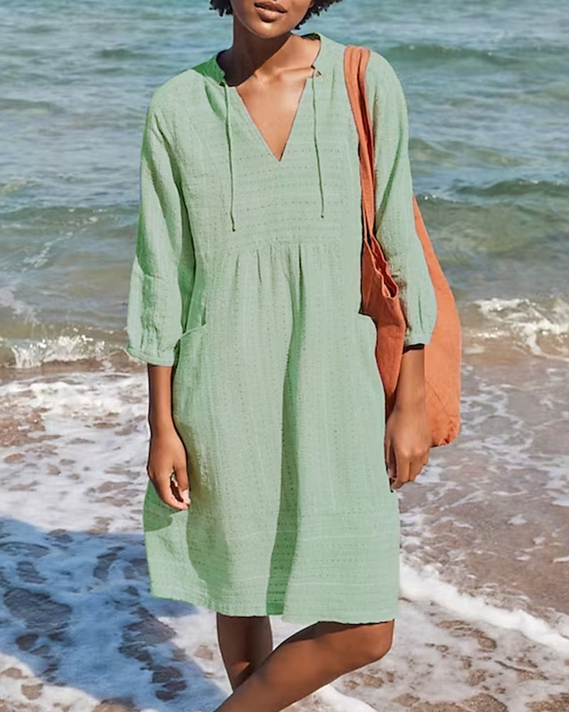 Edith | Robe de Resort avec Poche