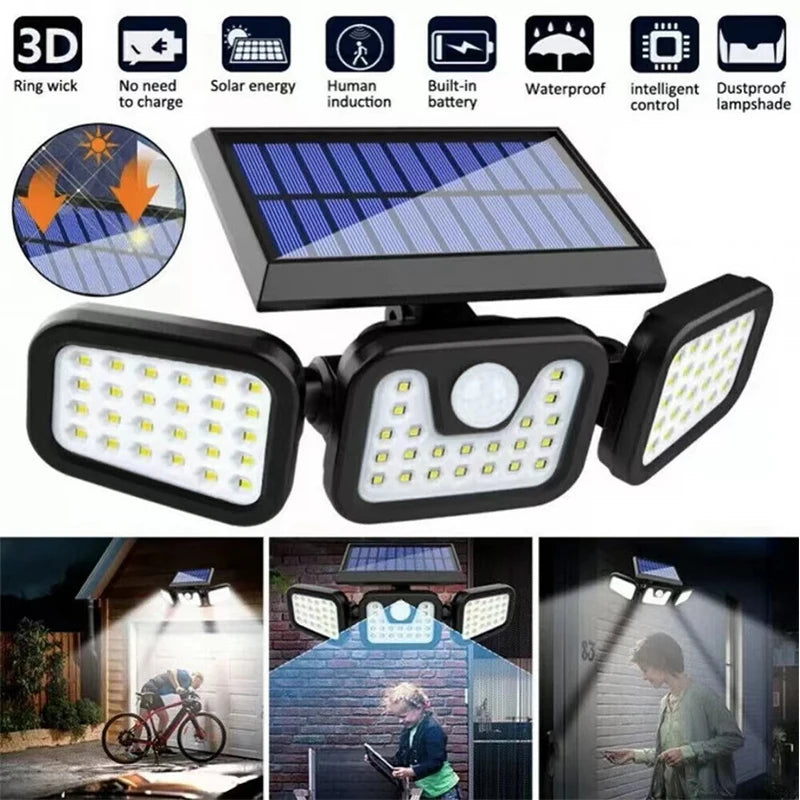 Lampe Solaire à Détection de Mouvement pour Usage Extérieur