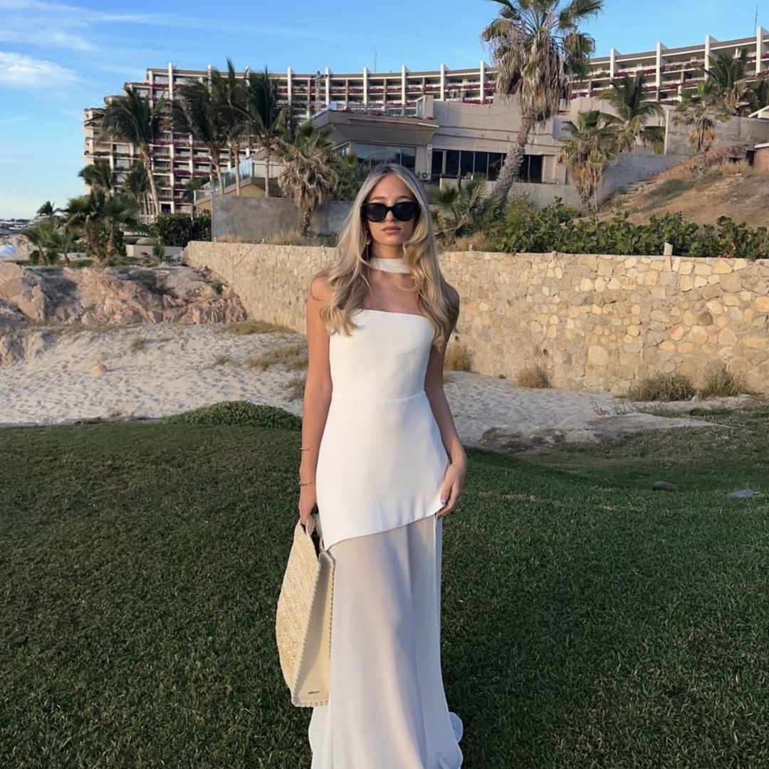 Elegant Guest Wedding Dress with Shawl Collar Detail | Maxi