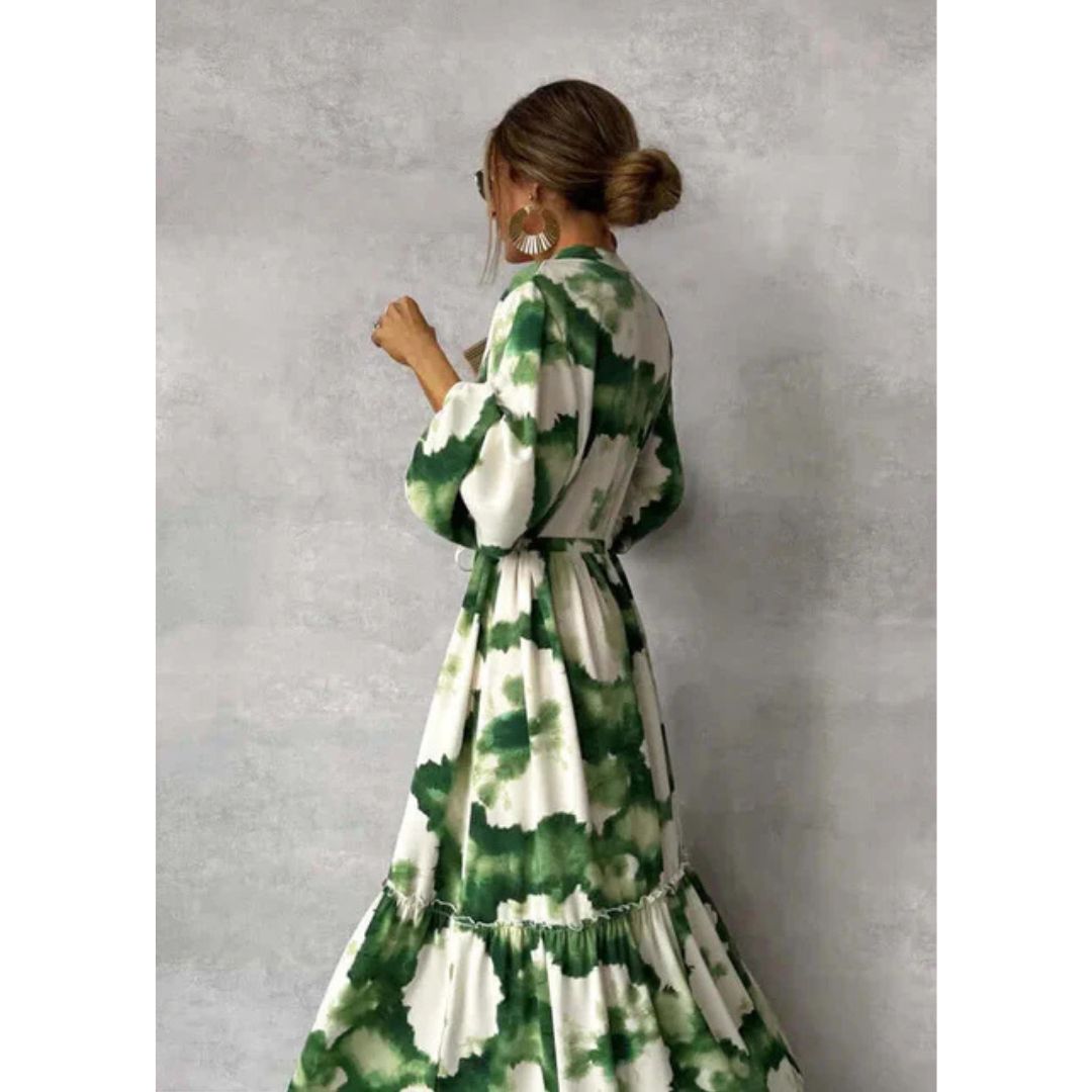Joelenemin | Elegant and Flowing Floral Dress for Women | Maxi