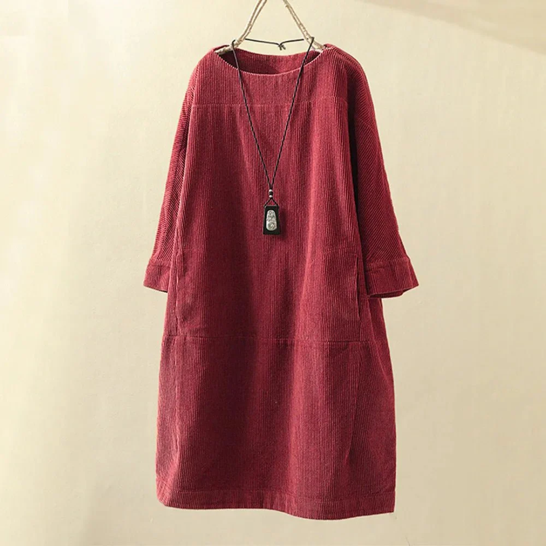 Winter dress for women, loose and warm fit | Midi