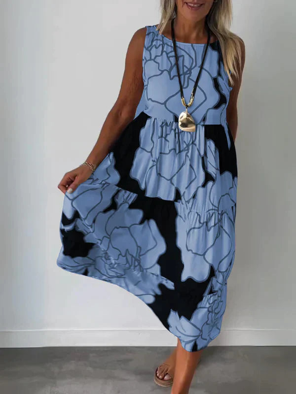 Franziska | Sleeveless printed dress