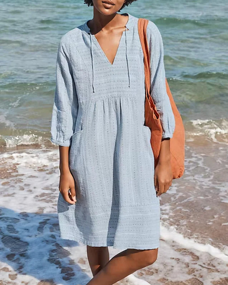 Edith | Robe de Resort avec Poche