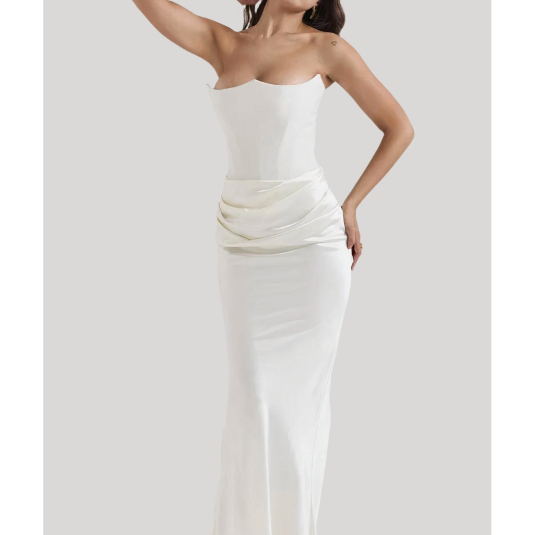 Robe Élegante Bandeau Femme | Maxi