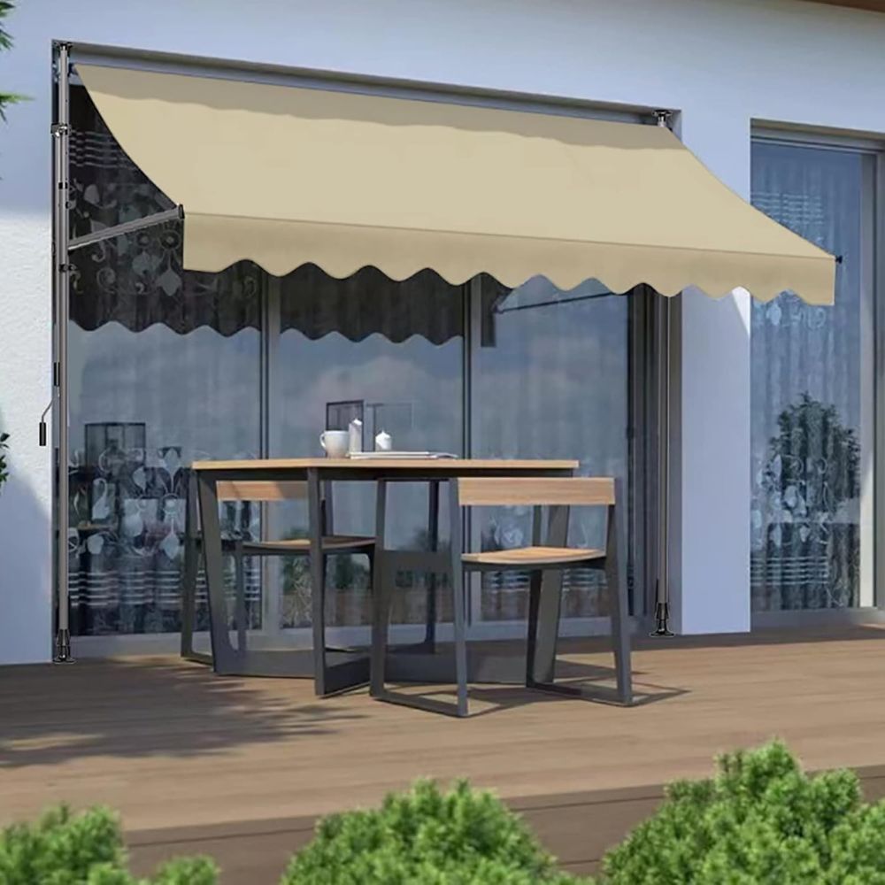 Auvent de Patio Extérieur sans Perçage Protection UV