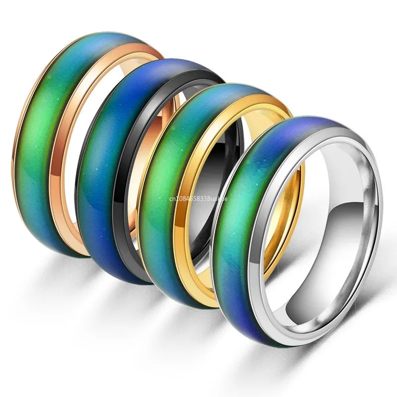 Bague d'Humeur en Acier Inoxydable