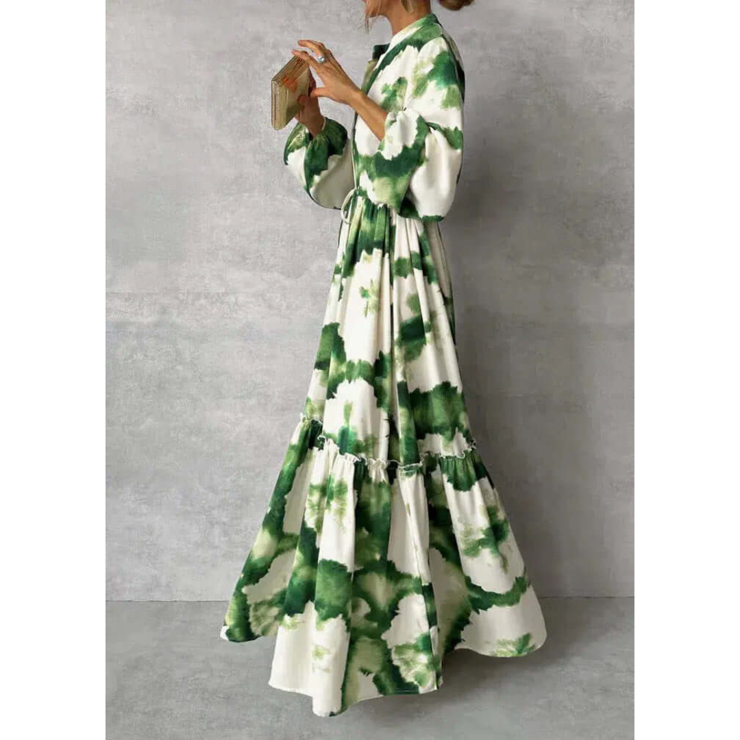 Joelenemin | Elegant and Flowing Floral Dress for Women | Maxi