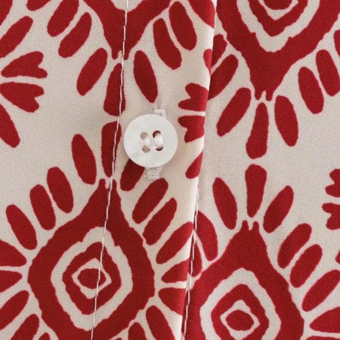 Ottilia | Robe à manches longues avec motif géométrique