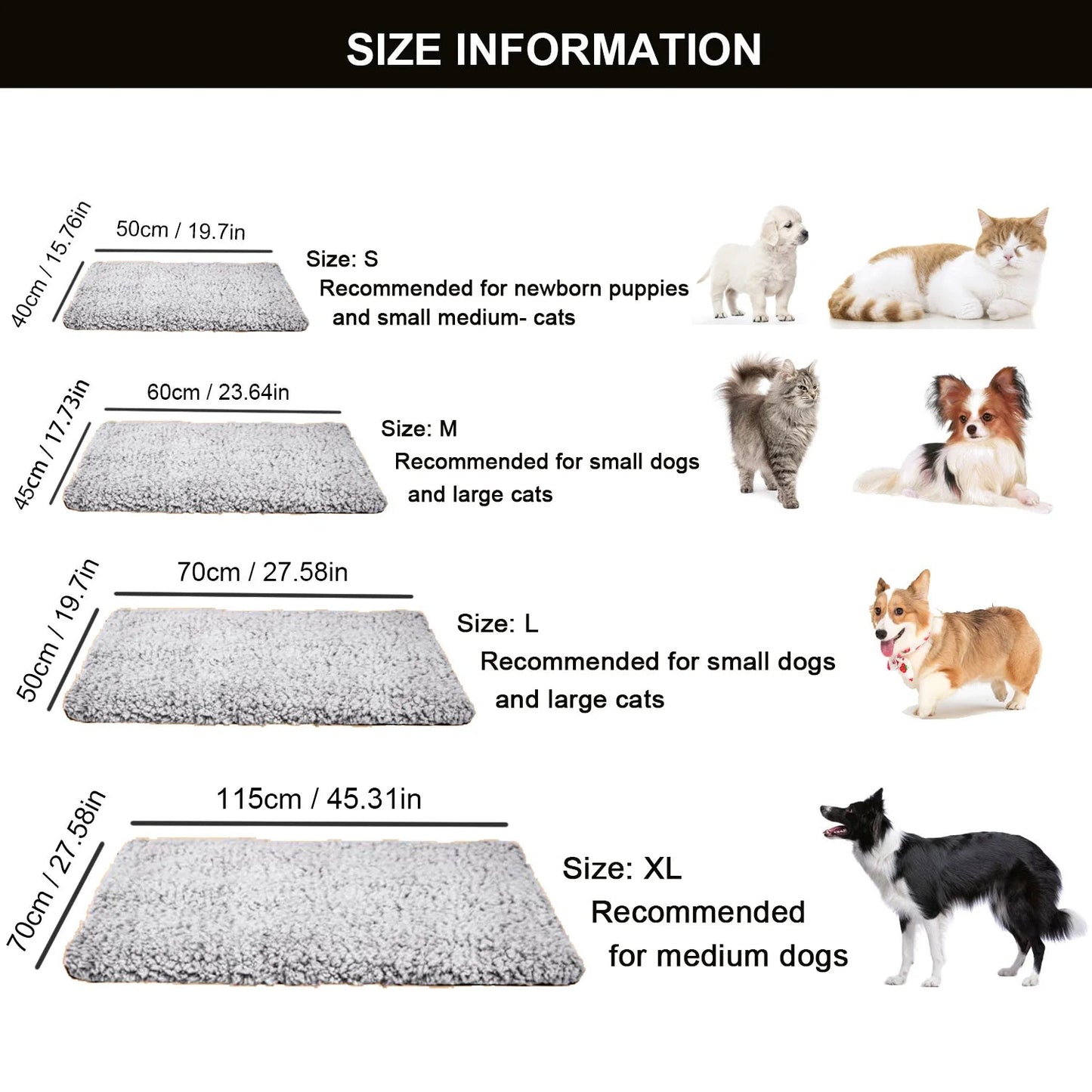 Tapis Chauffant pour Chats et Tapis Réchauffant pour Chiens