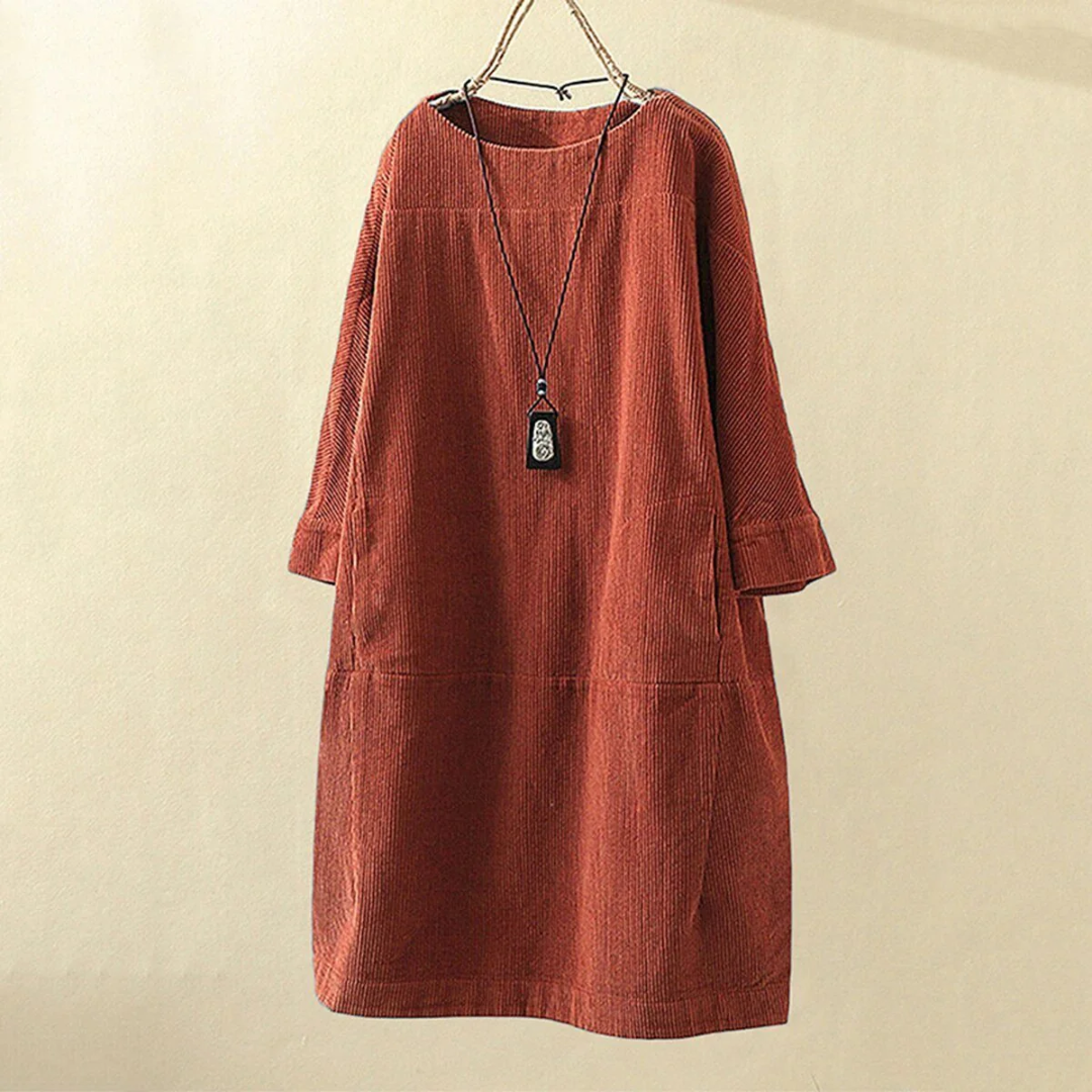 Winter dress for women, loose and warm fit | Midi