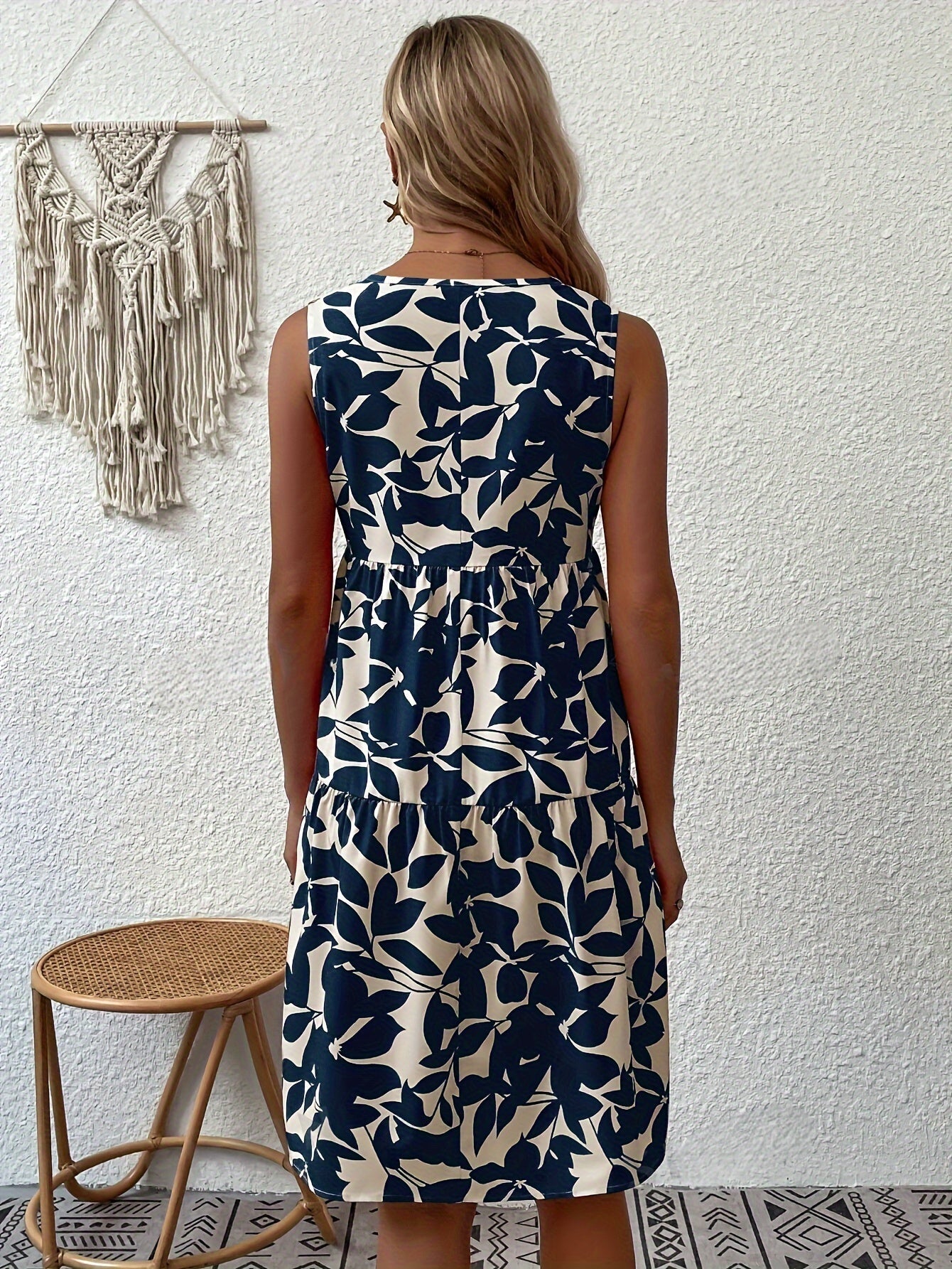 Christabel | Robe débardeur à décolleté en V avec imprimé botanique