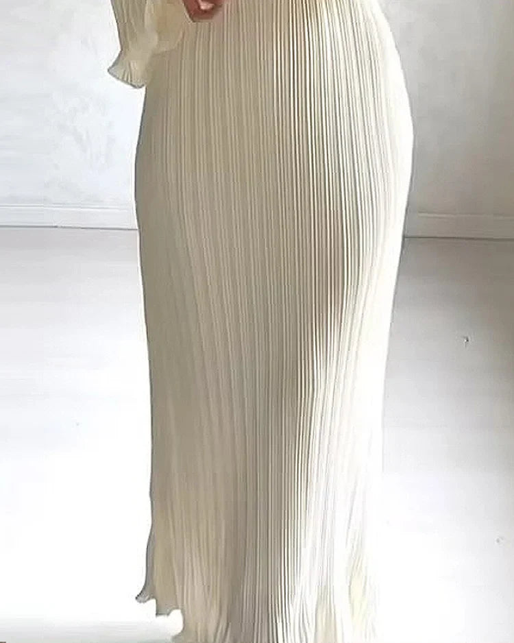 Nadine | Robe pour femmes avec manches en coquille élégantes