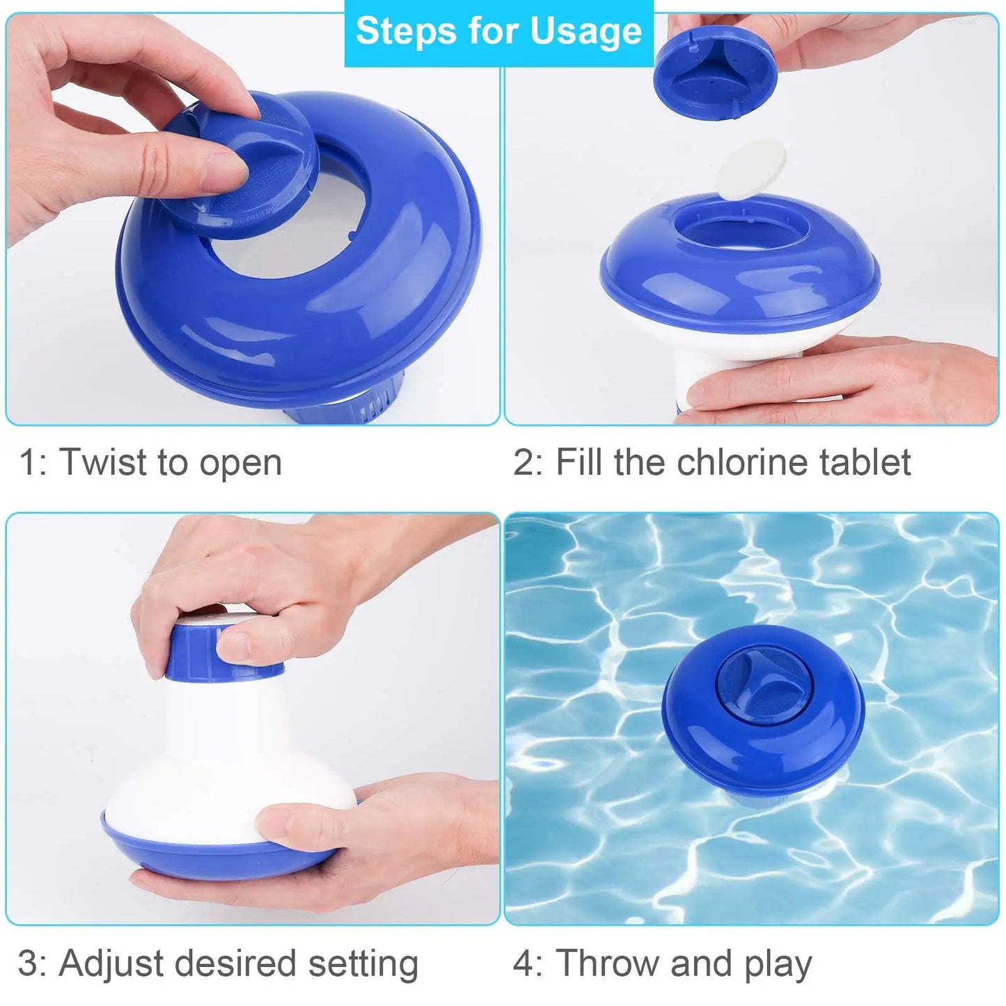 Flotteur de Chlore Réglable pour Piscine