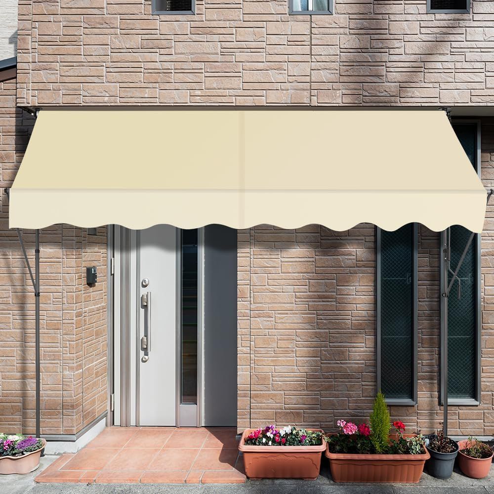 Auvent de Patio Extérieur sans Perçage Protection UV
