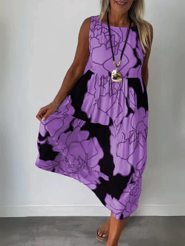 Franziska | Sleeveless printed dress