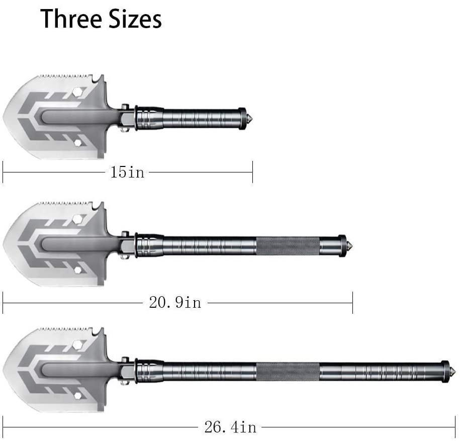 Pelle de survie multi-fonction indestructible