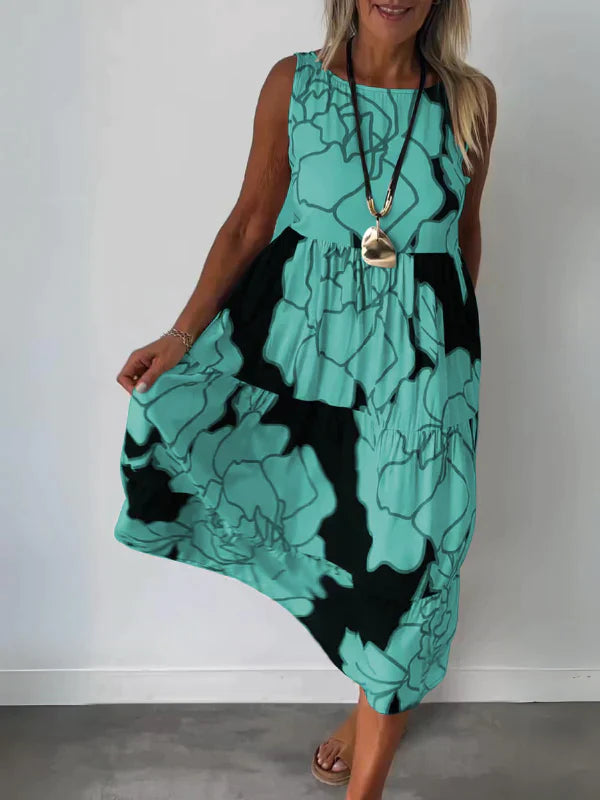 Franziska | Sleeveless printed dress