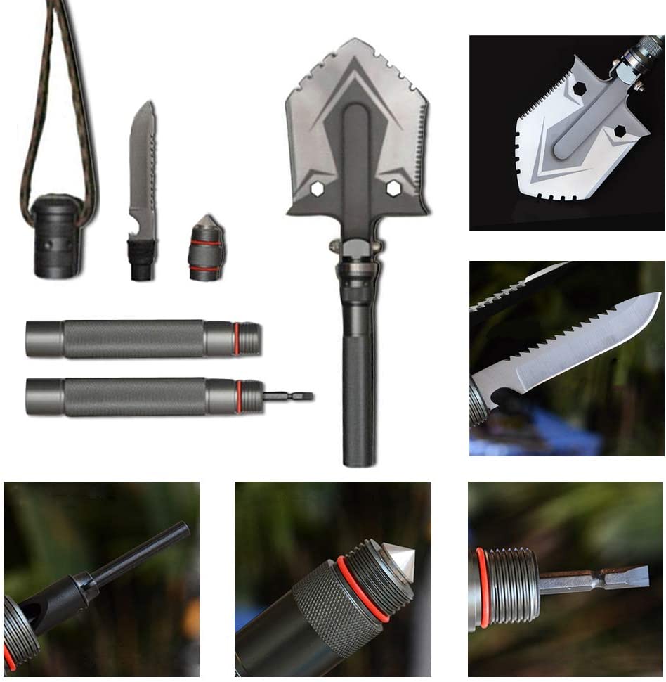 Pelle de survie multi-fonction indestructible