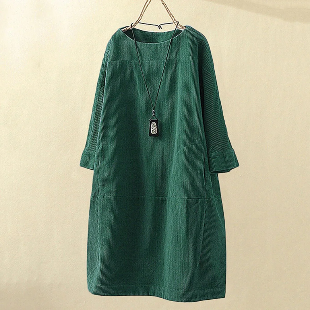 Winter dress for women, loose and warm fit | Midi