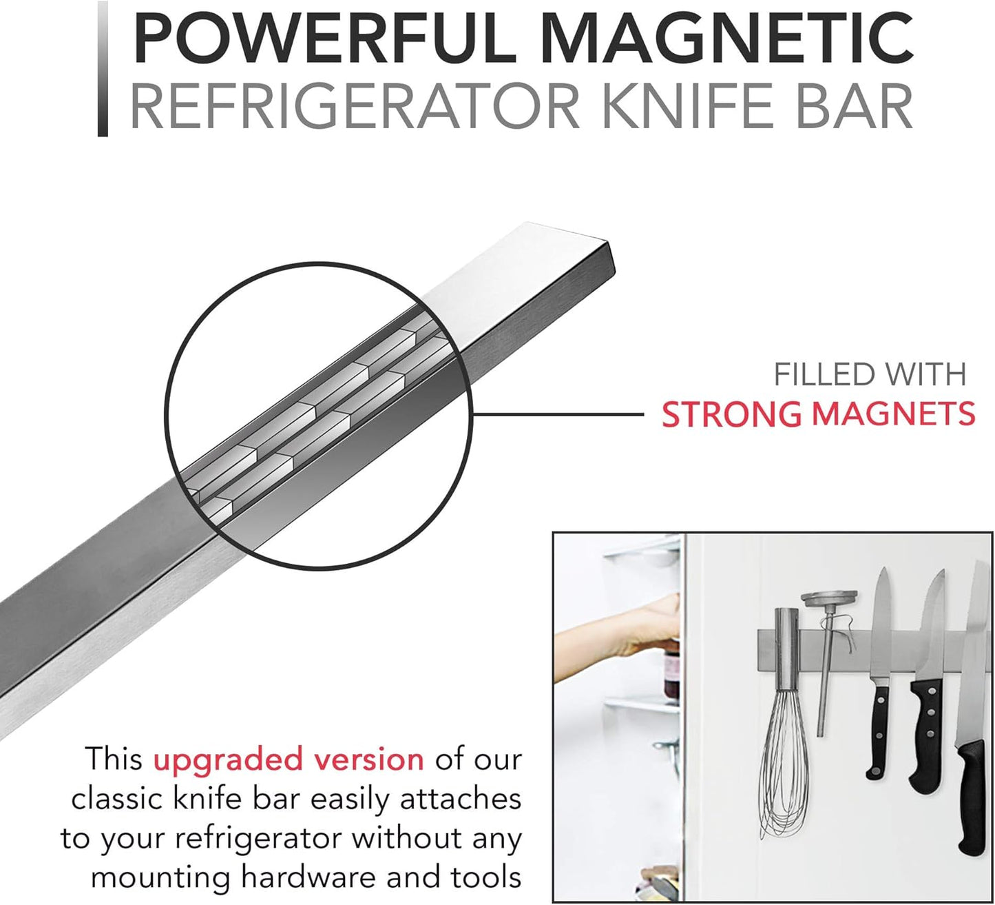 Support Magnétique pour Couteaux et Outils de 14 Pouces