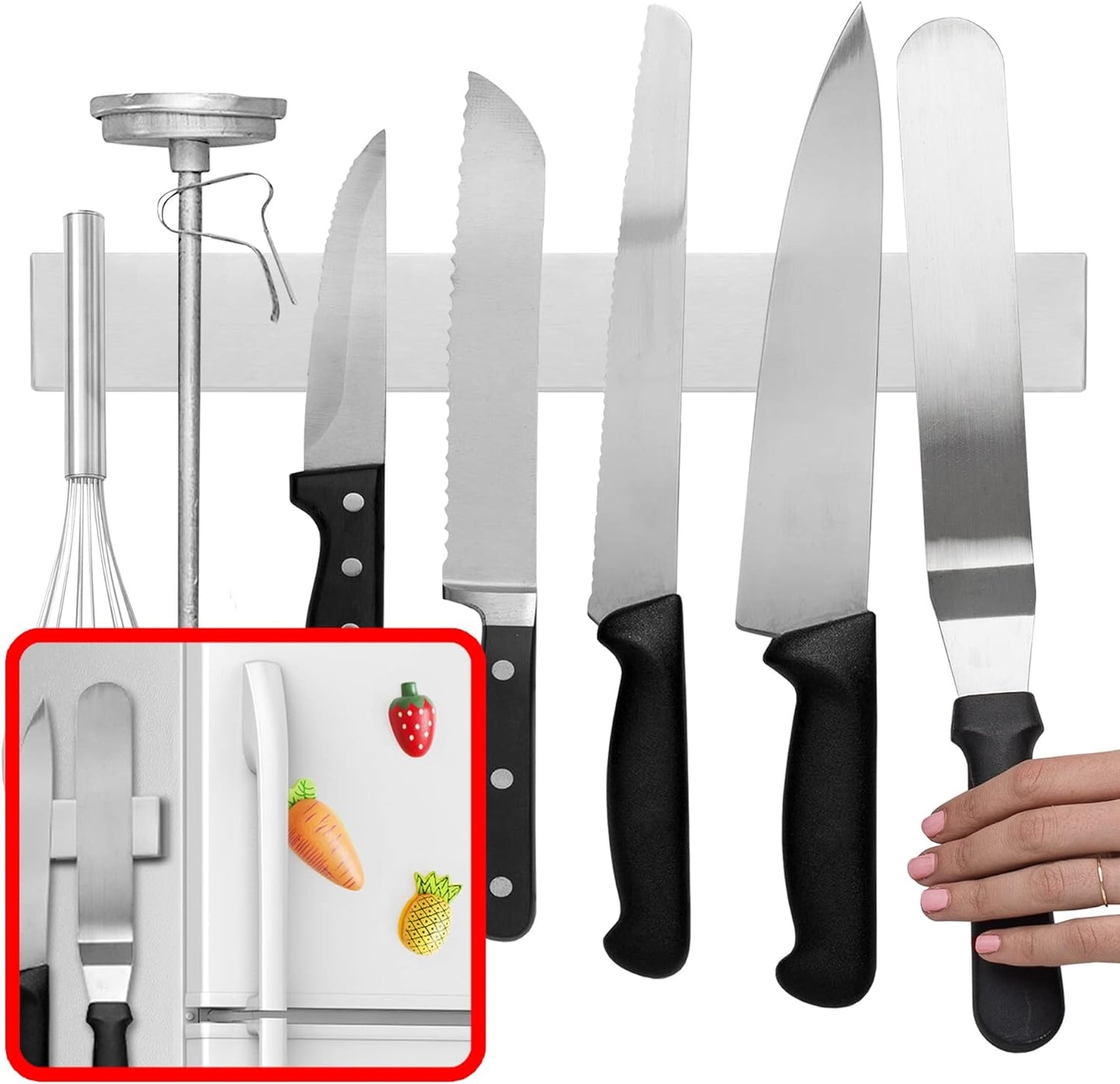 Support Magnétique pour Couteaux et Outils de 14 Pouces