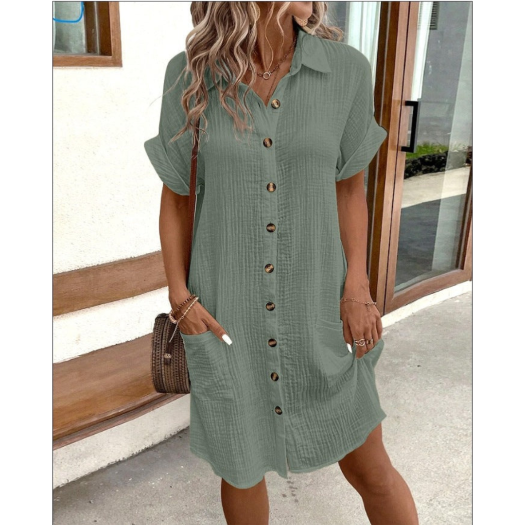 Gabriele | Robe Chemise Élégante pour Femmes