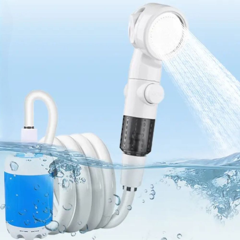Tête de Douche Portable à Pompe à Eau Rechargeable par USB