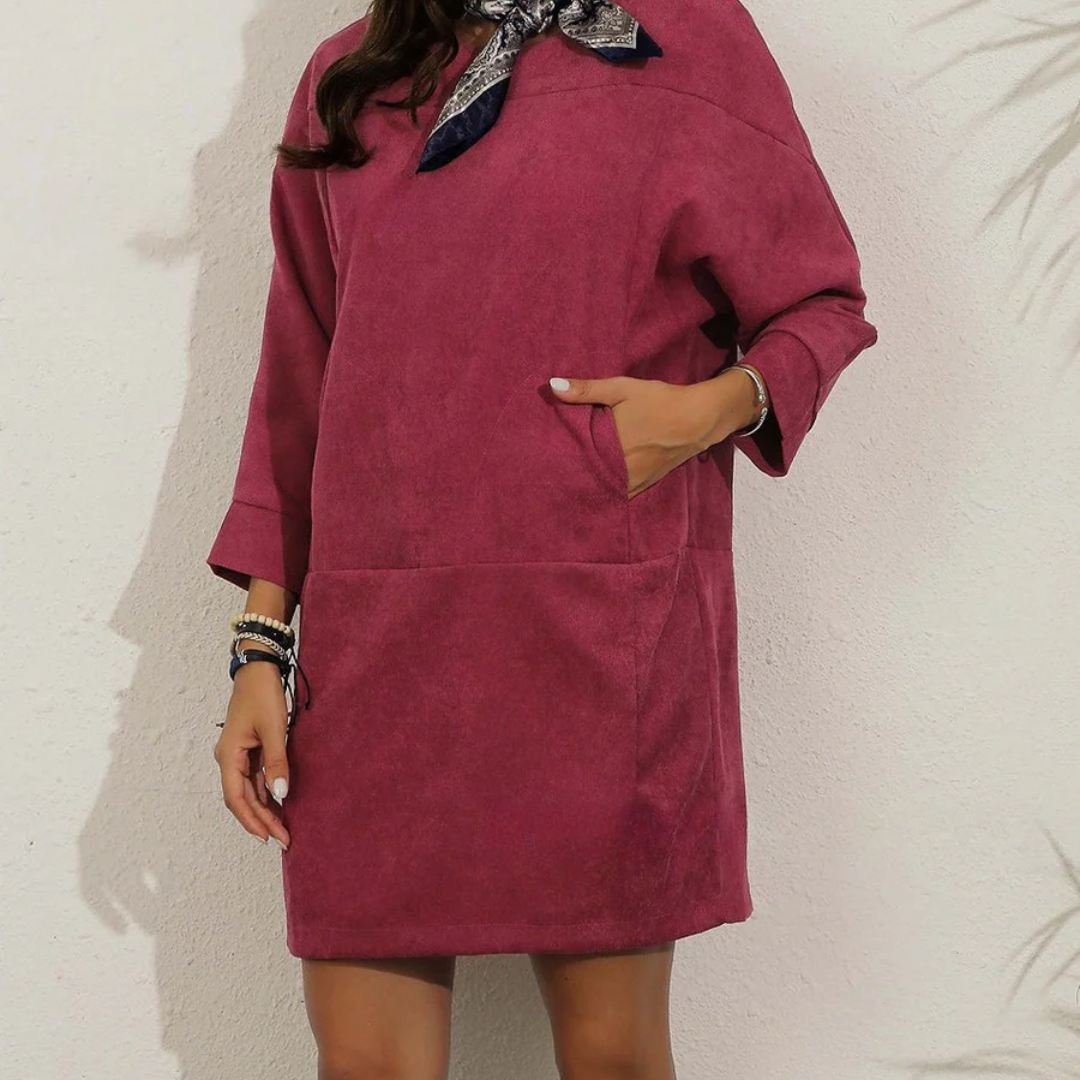 Winter dress for women, loose and warm fit | Midi
