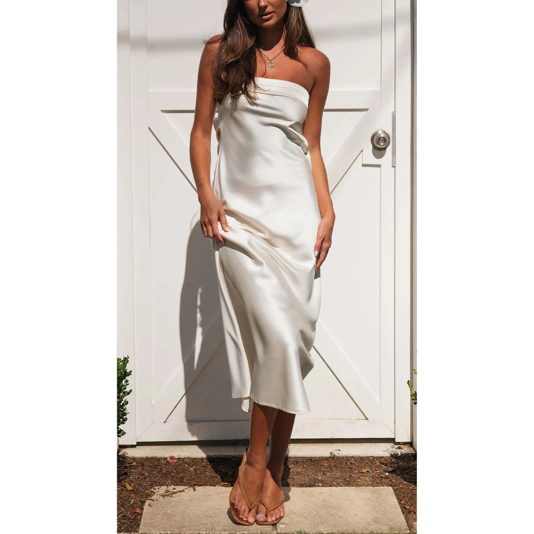 Robe Élégante Sans Bretelles pour Femmes | Maxi