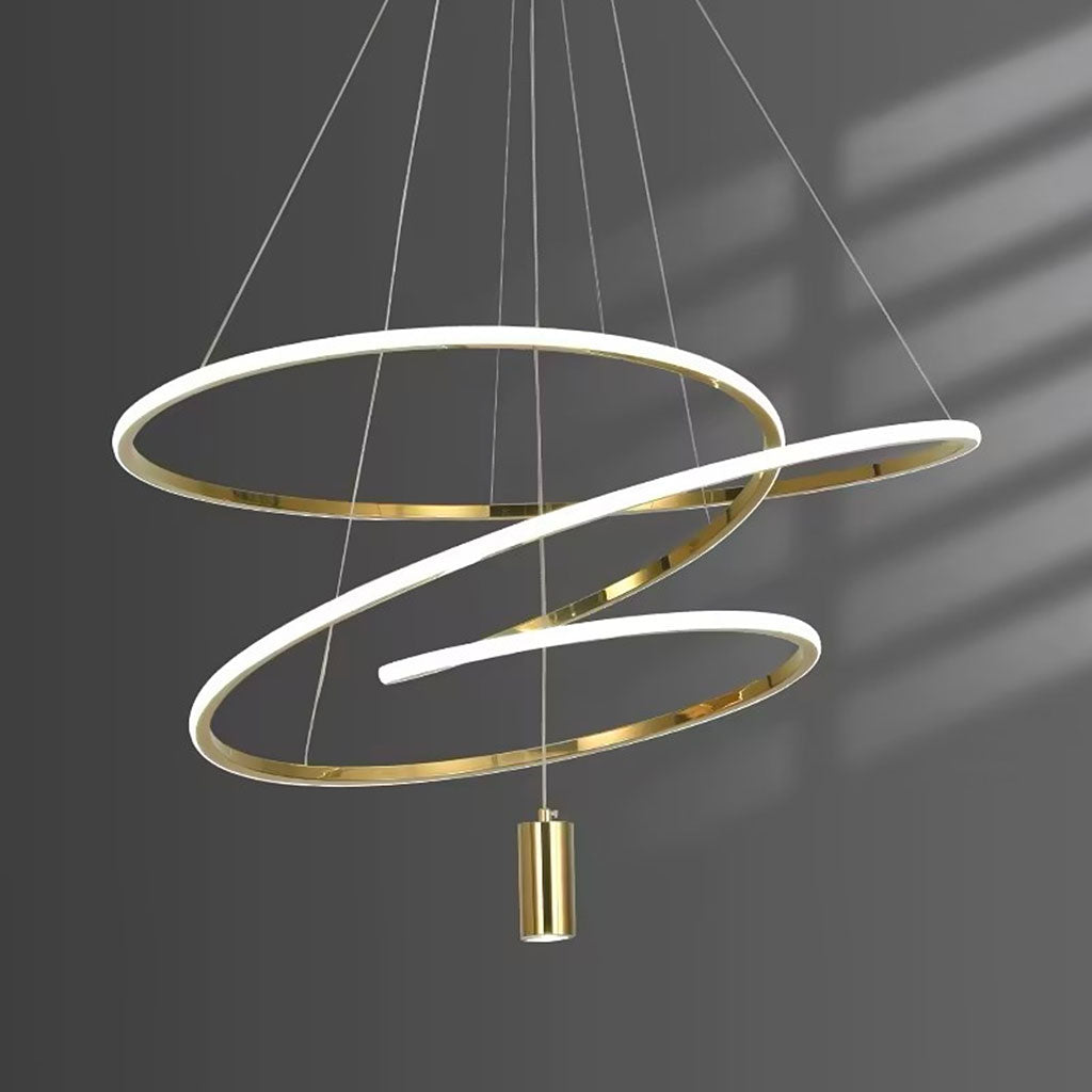 Suspension LED en Forme de Cercle Irregulier Chic Orbit