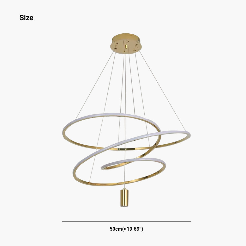 Suspension LED en Forme de Cercle Irregulier Chic Orbit