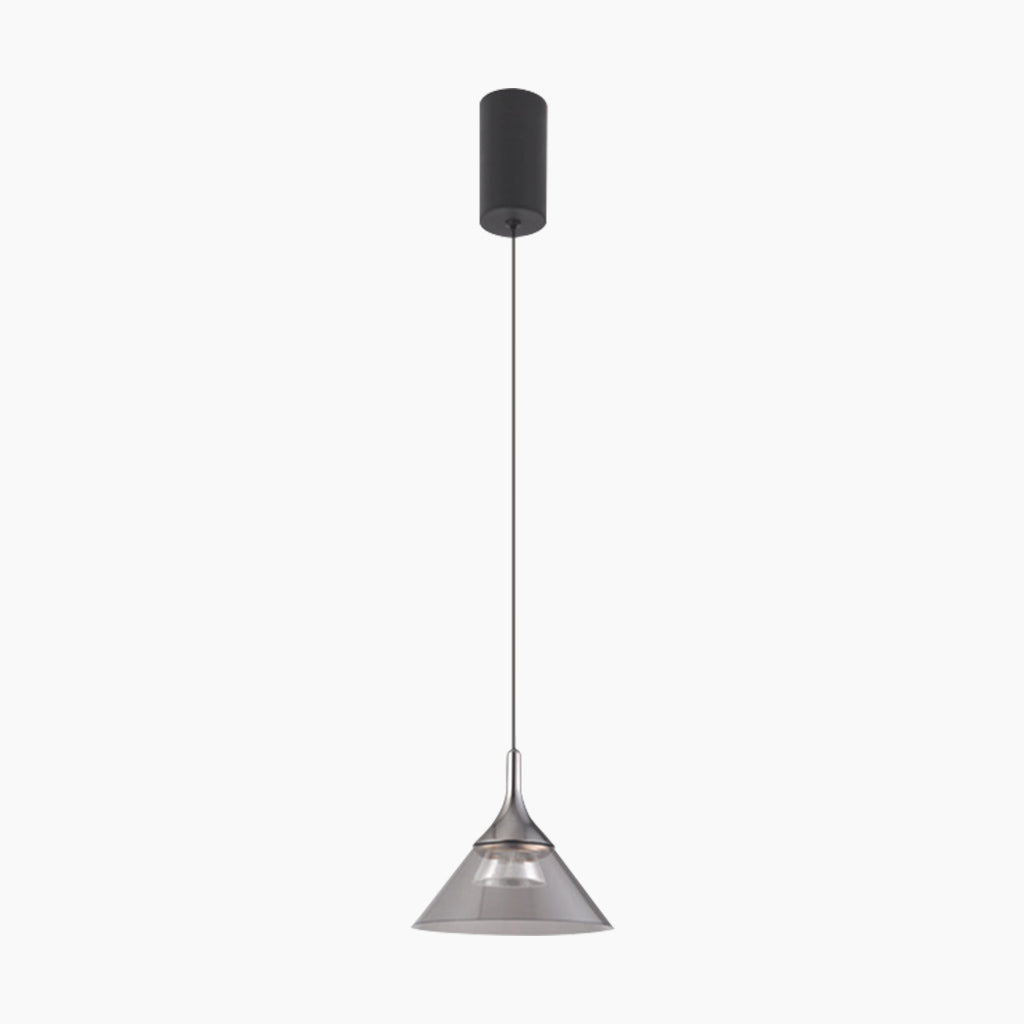 Suspension Hanglamparmatuur Moderne Minimaliste Cône, Aluminium & Acryl