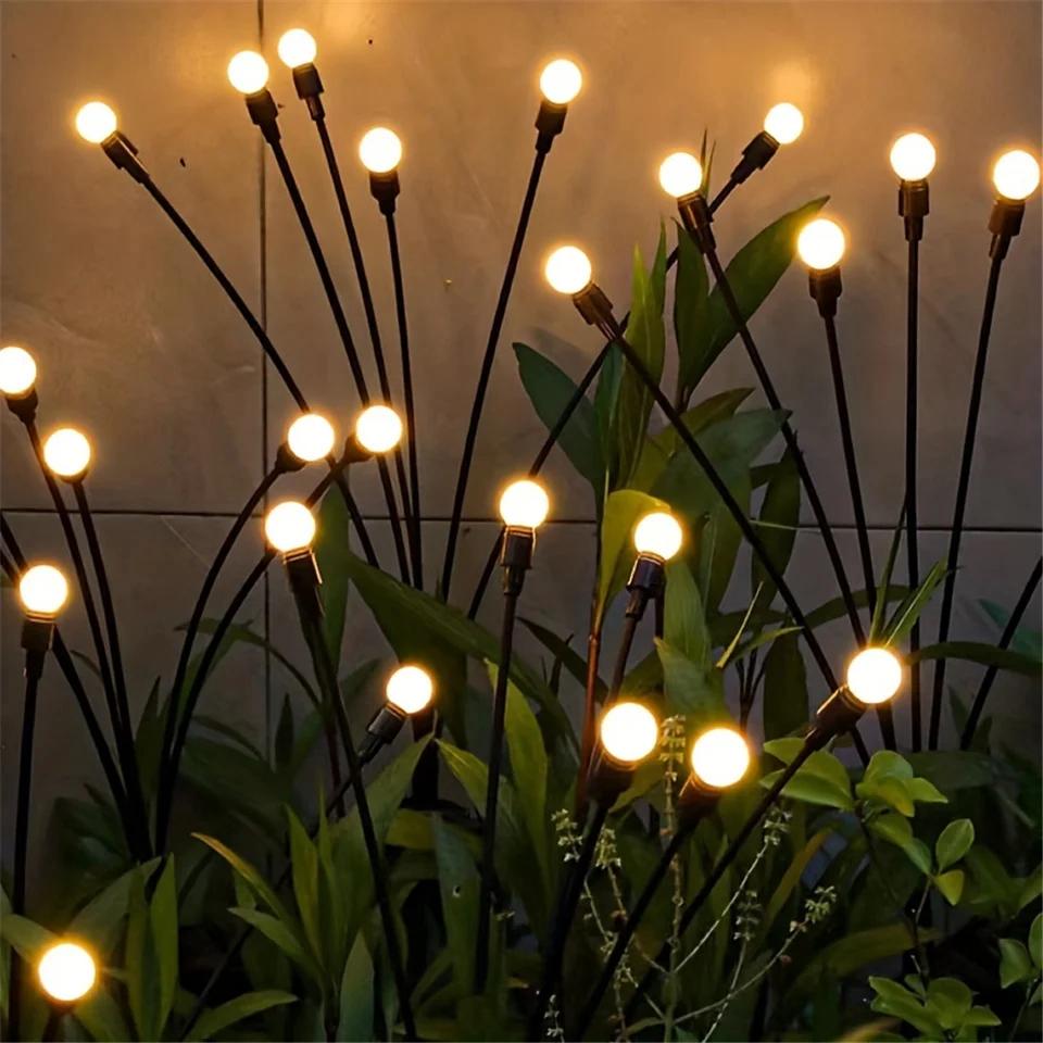 Lumières de jardin lucioles solaires