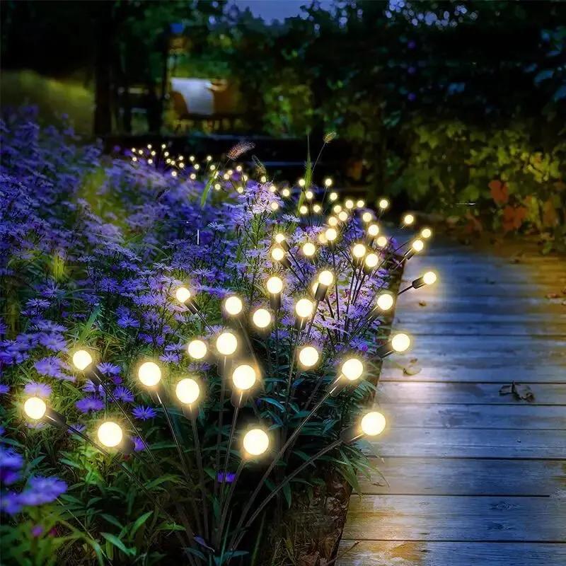 Lumières de jardin lucioles solaires