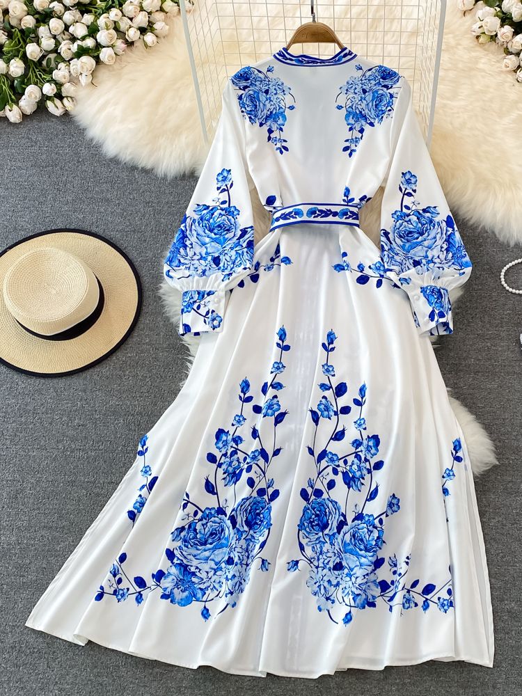 Gesinelar | Robe élégante pour femmes | Bleu