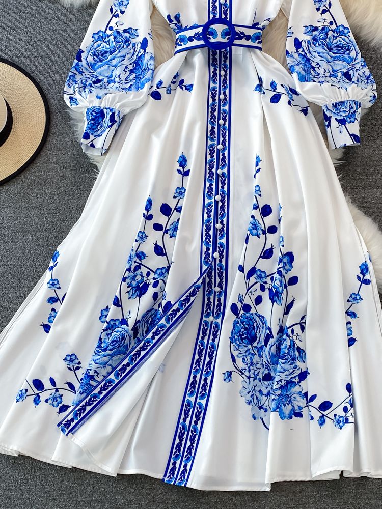 Gesinelar | Robe élégante pour femmes | Bleu