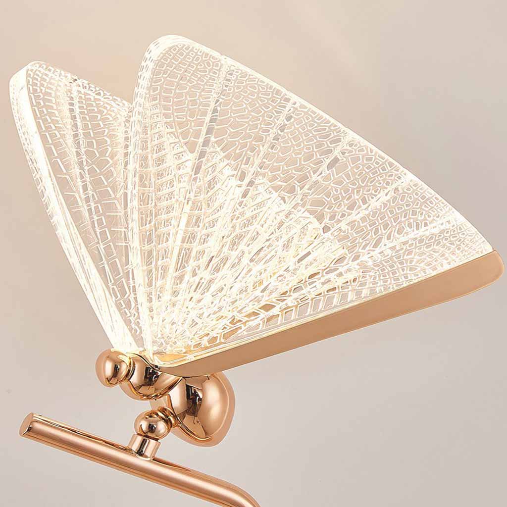 Lampadaire Décoratif Moderne Papillon, Or