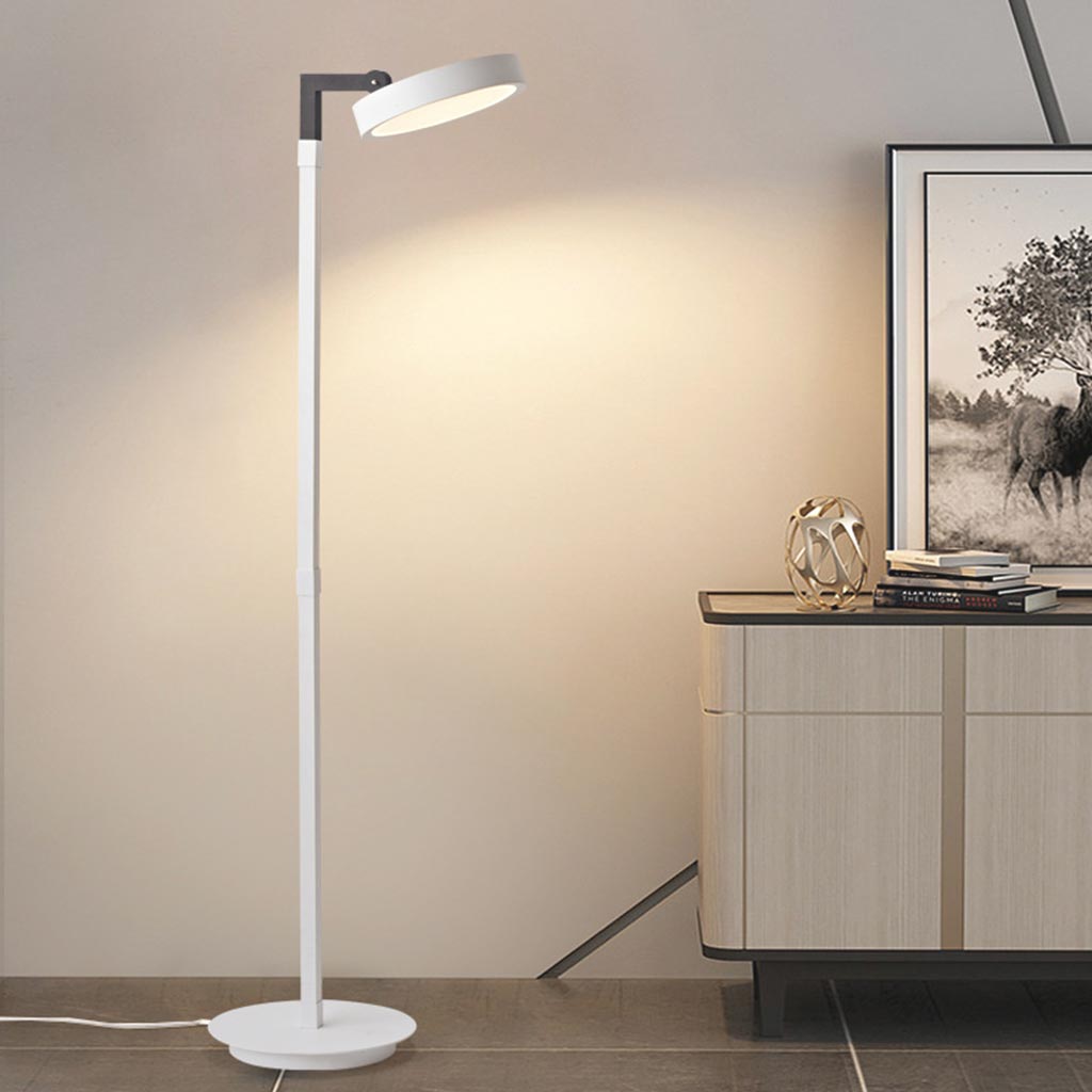 Lampadaire Dimmable Réglable LED Minimaliste, Blanc
