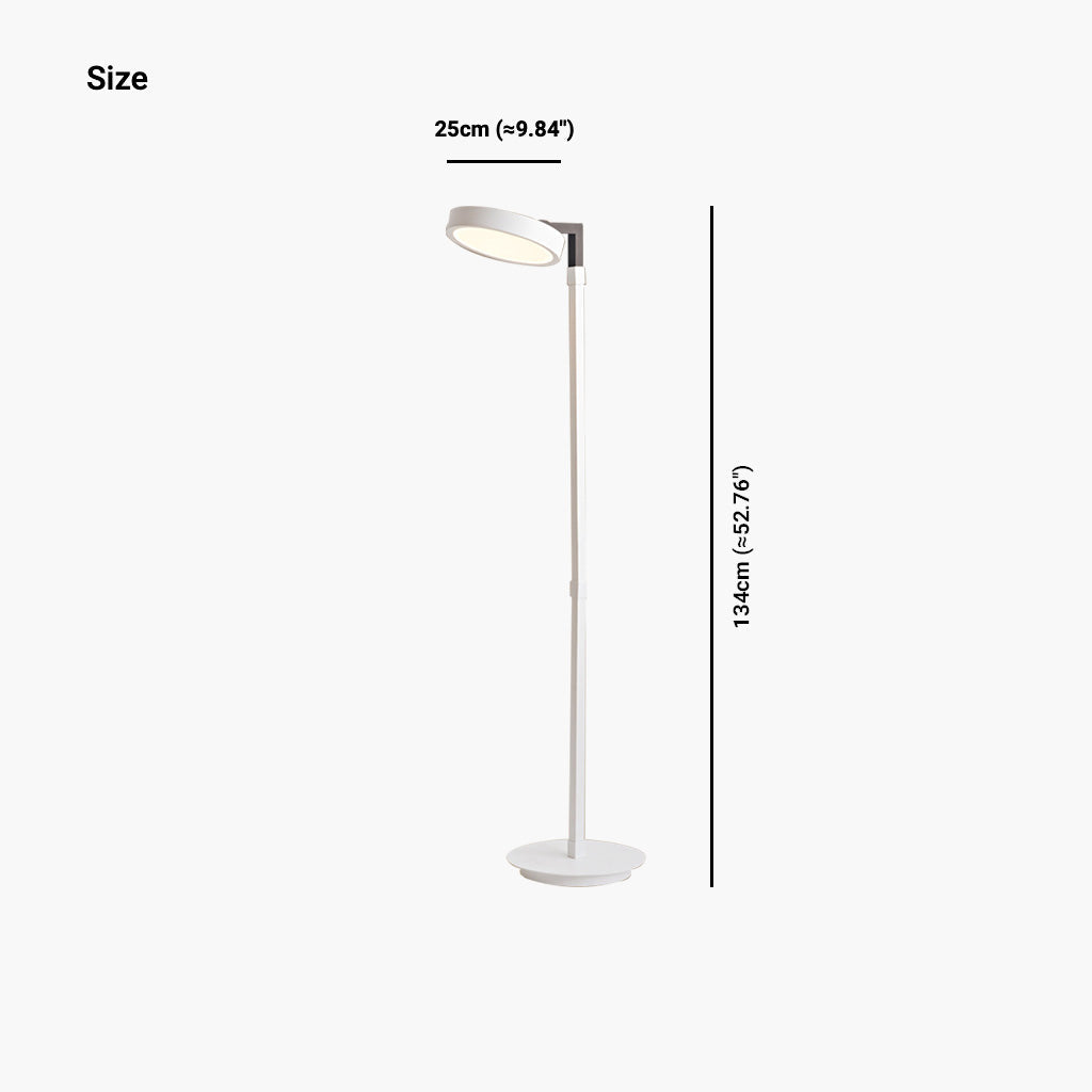 Lampadaire Dimmable Réglable LED Minimaliste, Blanc