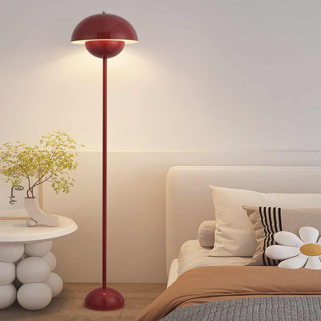 Lampe sur pied champignon en fer LED d'angle, 5 couleurs