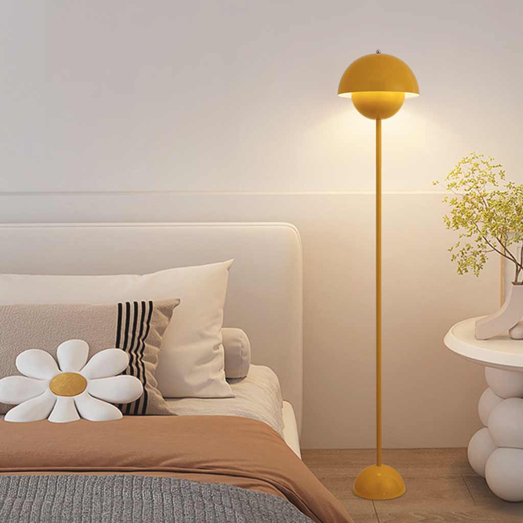 Lampe sur pied champignon en fer LED d'angle, 5 couleurs