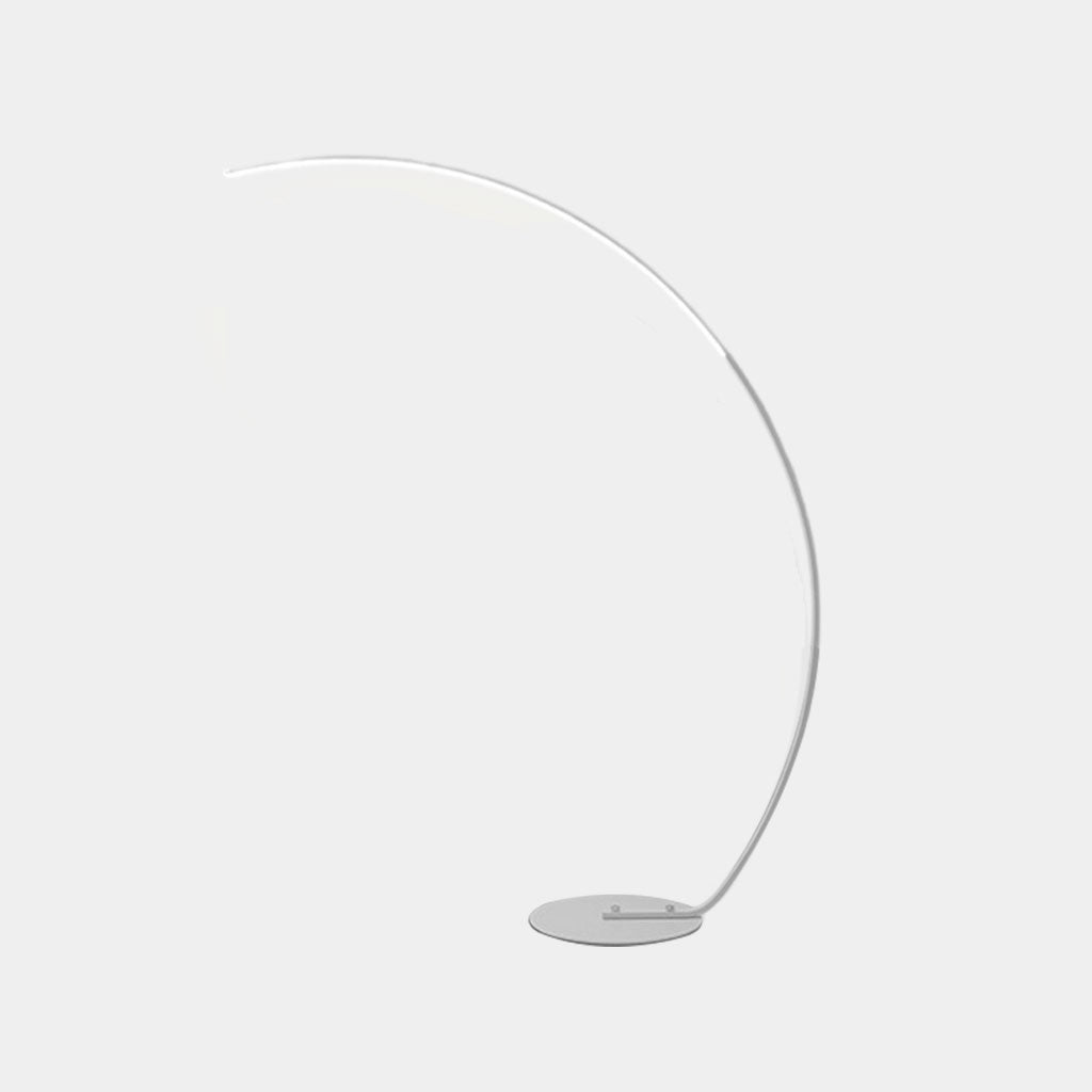 Lampe sur pied arc minimaliste LED dimmable, noir / blanc
