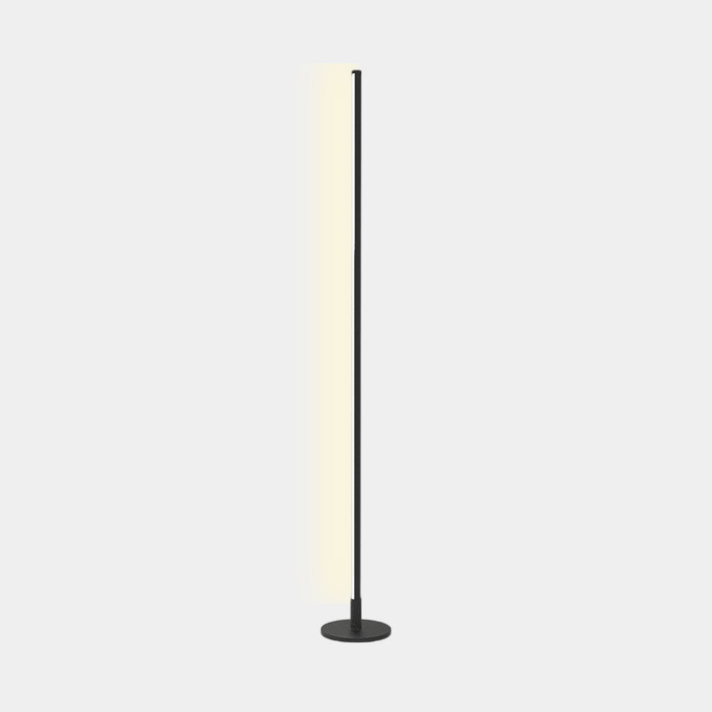 Lampadaire minimaliste, linéaire et dimmable LED, noir / blanc