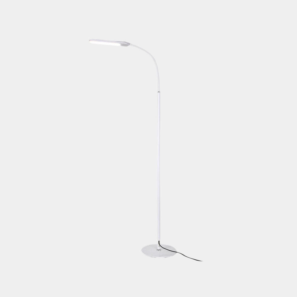 Lampadaire moderne en arc dimmable LED, noir / blanc