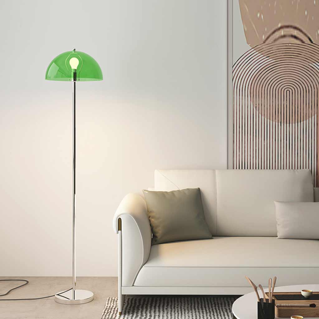 Lampe sur pied en acrylique du Nord avec dôme Madelmeer