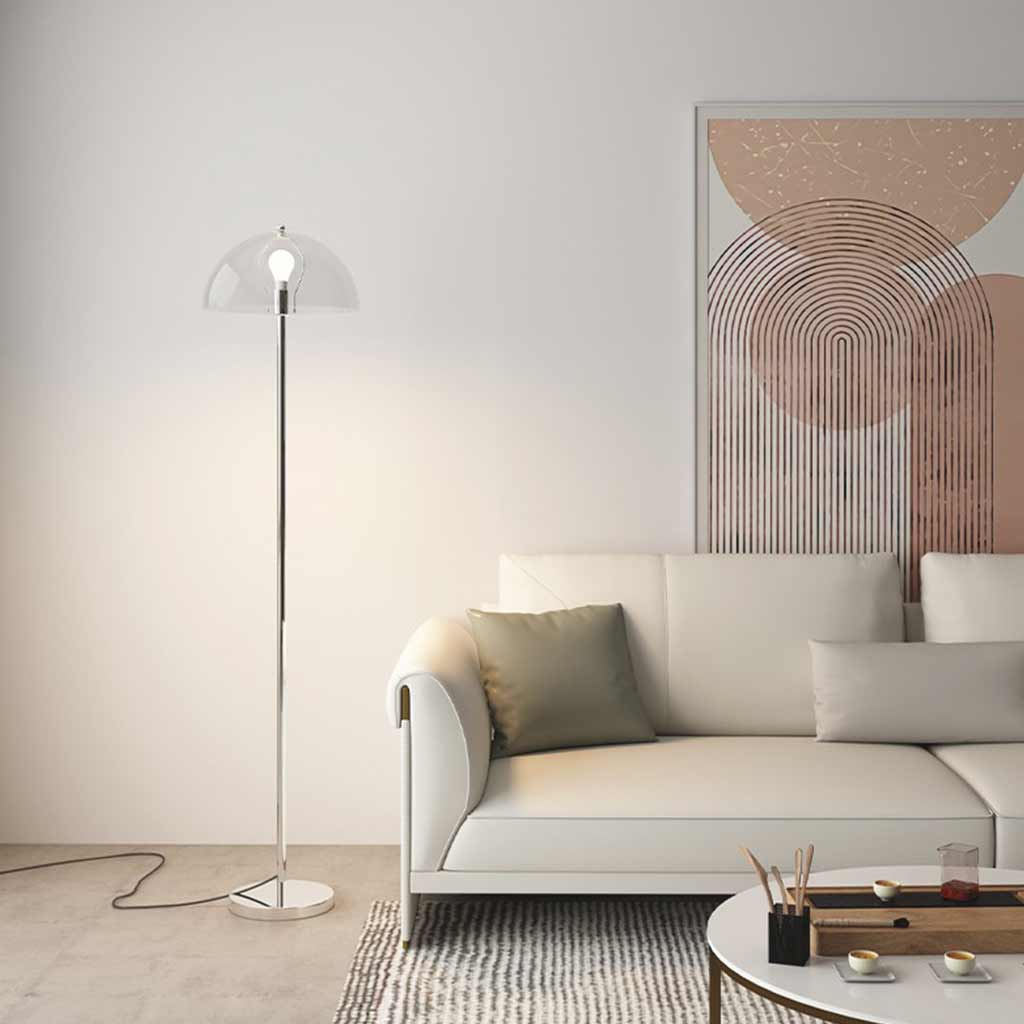 Lampe sur pied en acrylique du Nord avec dôme Madelmeer