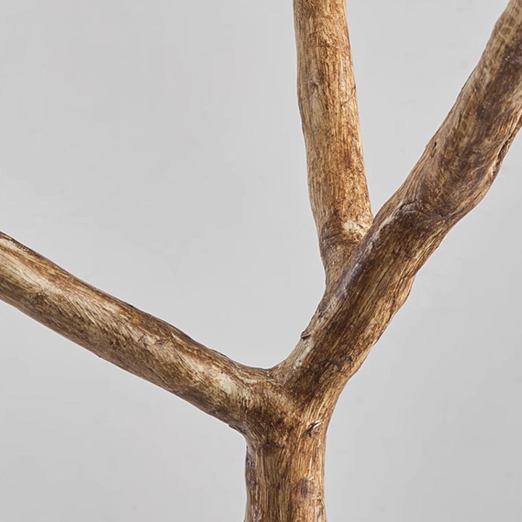 Lampe sur pied rétro en métal naturel branche d'arbre Plusieurs globes terrestres
